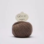 Włóczka Cardiff Cashmere Classic 622 / corteccia / chłodny brąz