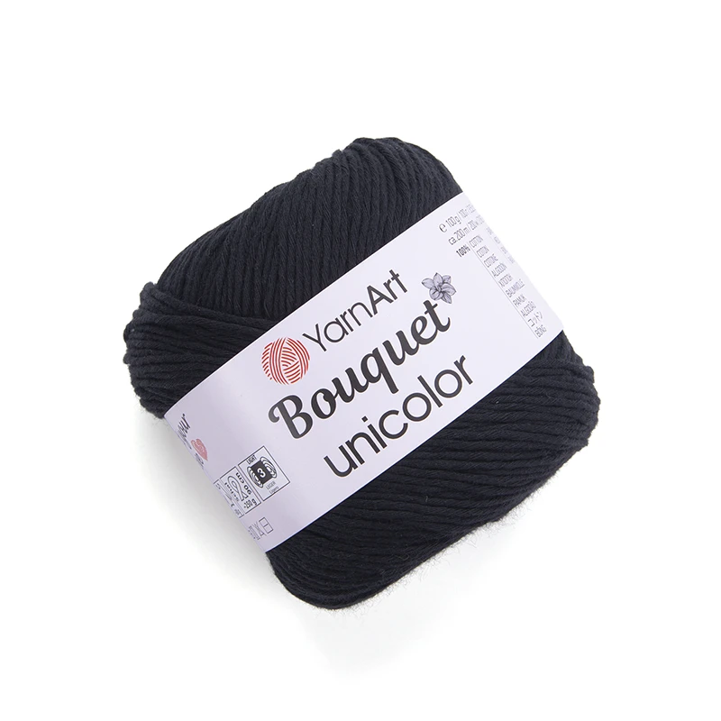 Włóczka YarnArt  Bouquet Unicolor 3202 / czerń