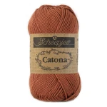 Włóczka Scheepjes Catona 504 / 50 g - ceglany