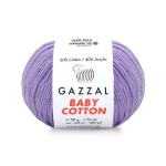 Włóczka Gazzal Baby Cotton 3420 - 50g - fiołek