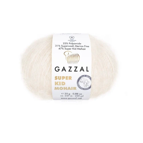 Włóczka Gazzal Super Kid Mohair 64436 / chałwa