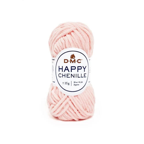 Włóczka DMC Happy Chenille 15 / łososiowy róż