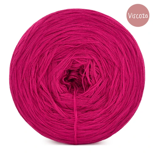 KOKONEK Viscoza - magenta, 3 nitki, 1200 m, 225g - GOTOWY