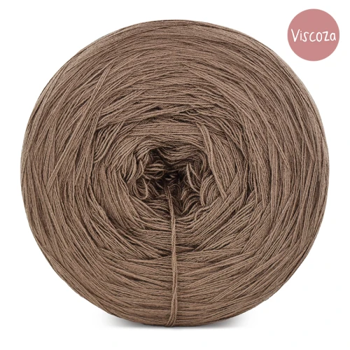 KOKONEK Viscoza - cappuccino, 3 nitki, 1200 m, 225g - GOTOWY