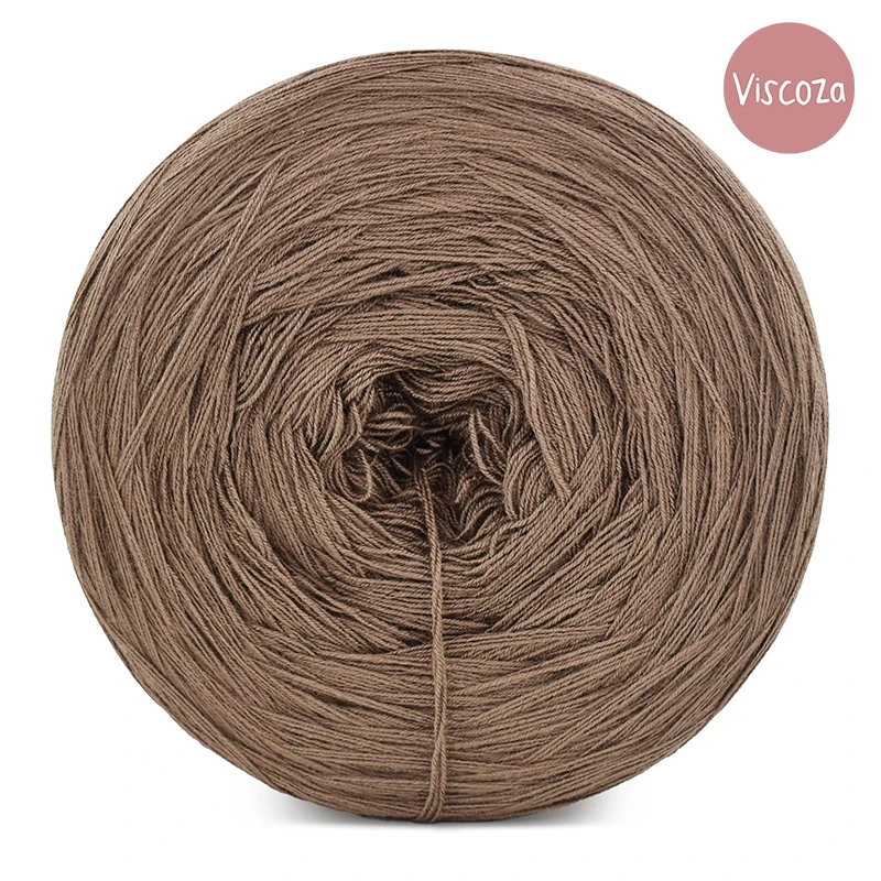 KOKONEK Viscoza - cappuccino, 3 nitki, 1200 m, 225g - GOTOWY