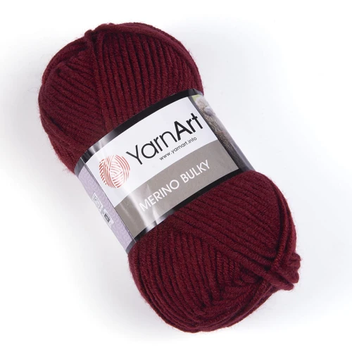 Włóczka YarnArt Merino Bulky / 577 wino