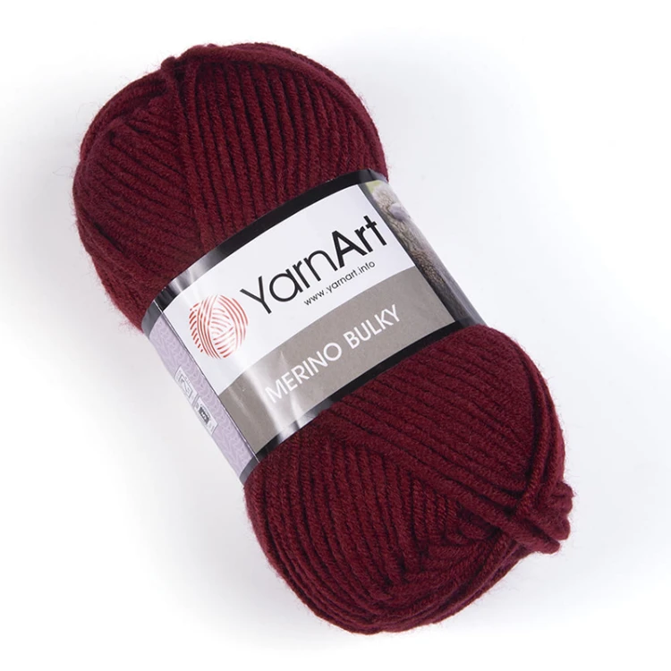 Włóczka YarnArt Merino Bulky / 577 wino