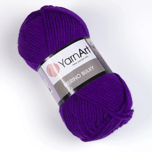 Włóczka YarnArt Merino Bulky / 556 śliwka