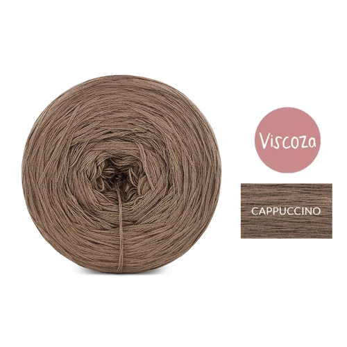 KOKONEK Viscoza - cappuccino, 3 nitki, 1200 m, 225g - GOTOWY