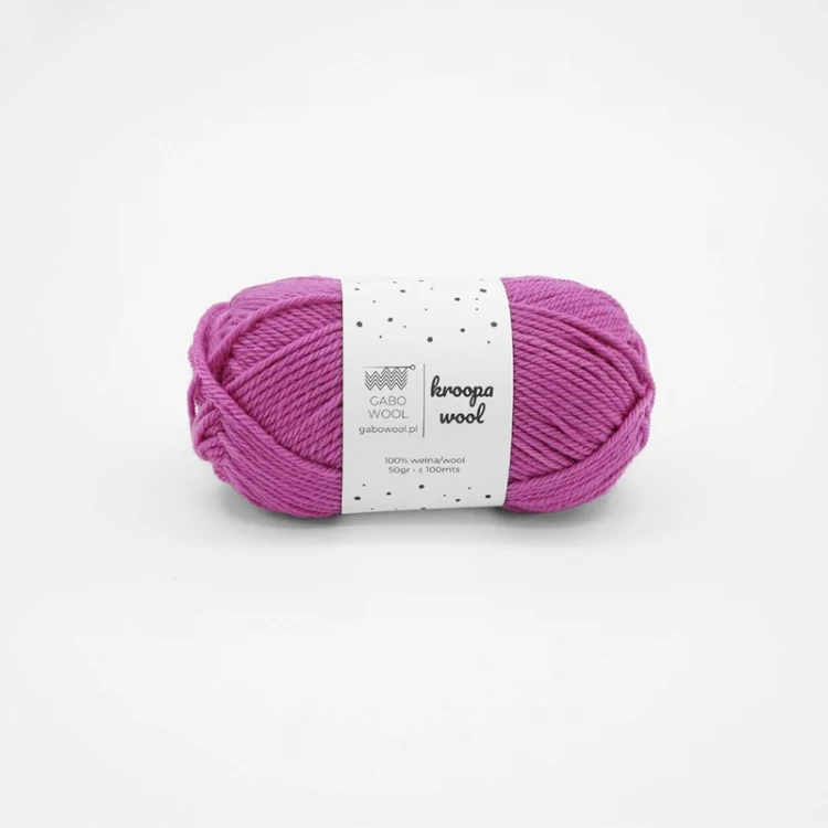 Włóczka Gabo Wool Kroopa Wool 0343 / róż