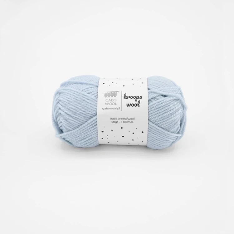 Włóczka Gabo Wool Kroopa Wool 0724 / lodowy błękit