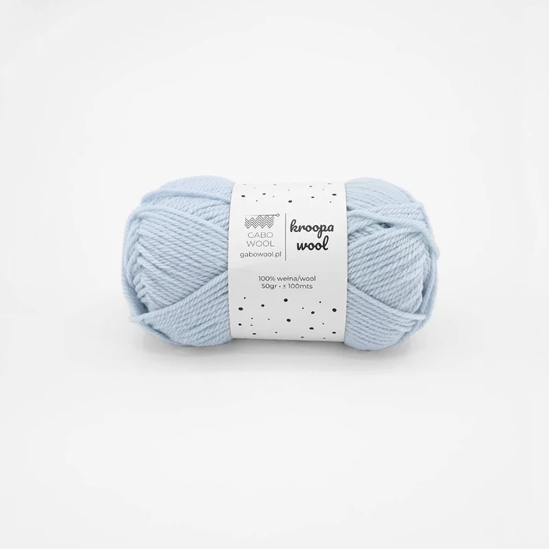 Włóczka Gabo Wool Kroopa Wool 0724 / lodowy błękit
