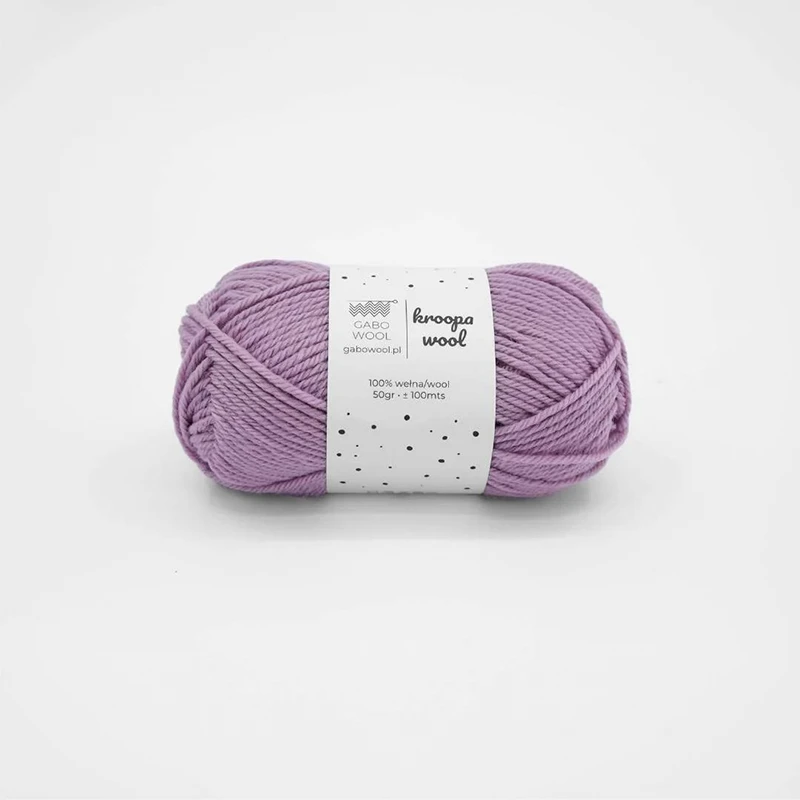 Włóczka Gabo Wool Kroopa Wool 0386 / wrzos
