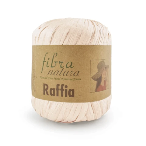 Włóczka Fibranatura Raffia 116-25 / rafia papierowa / beż