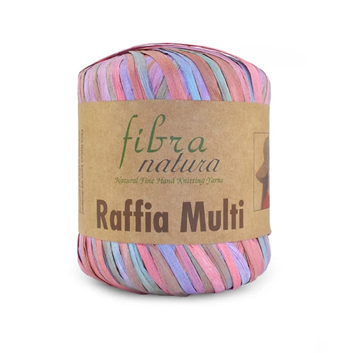 Włóczka Fibranatura Raffia Multi 117-10 / rafia papierowa