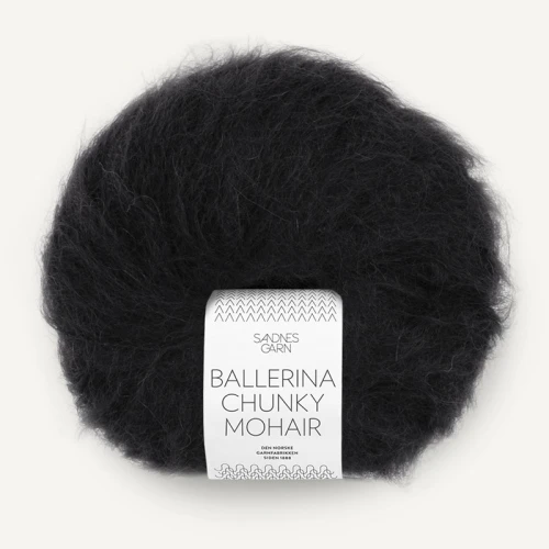 Włóczka Sandnes Garn Ballerina Chunky Mohair 1099 / czerń