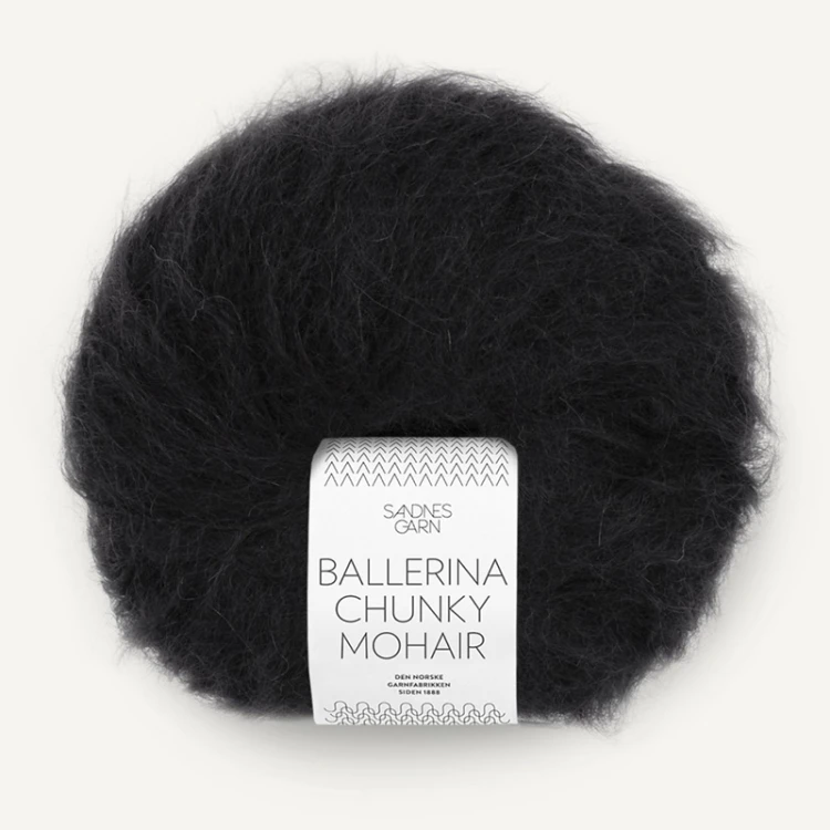 Włóczka Sandnes Garn Ballerina Chunky Mohair 1099 / czerń