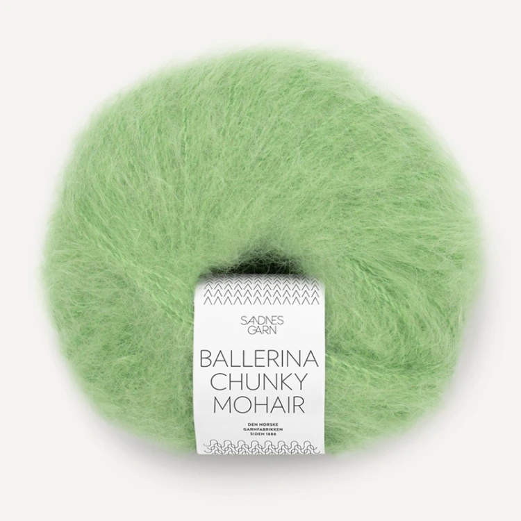 Włóczka Sandnes Garn Ballerina Chunky Mohair 8733 / jasna zieleń