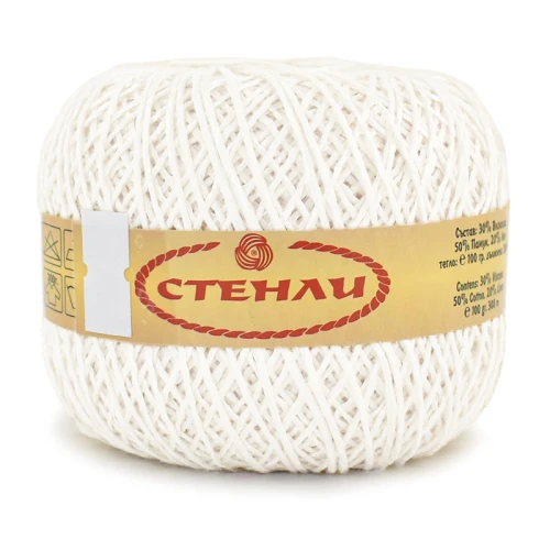 Włóczka Stenli Linen 10 / krem