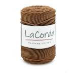 Sznurek La Corda Macrame Cotton  2mm / rolka 200m / 220 karmel