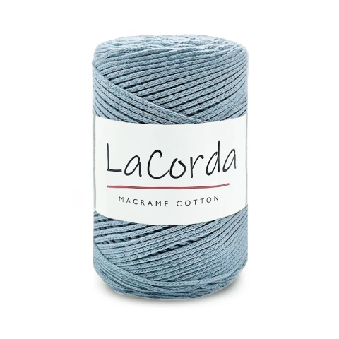 Sznurek La Corda Macrame Cotton  2mm / rolka 200m / 690 błękit
