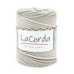 Sznurek La Corda Cotton Cord  5mm / rolka 100m / 170 ecru