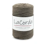 Sznurek La Corda Macrame Cotton  2mm / rolka 200m / 200 mocca