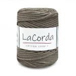 Sznurek La Corda Cotton Cord  5mm / rolka 100m / 200 mocca