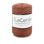 Sznurek La Corda Macrame Cotton  2mm / rolka 200m / 750 cegła
