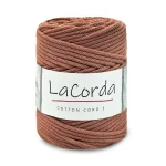 Sznurek La Corda Cotton Cord  5mm / rolka 100m / 750 cegła