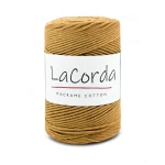 Sznurek La Corda Macrame Cotton  2mm / rolka 200m / 400 miodowy