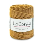 Sznurek La Corda Cotton Cord  5mm / rolka 100m / 400 miodowy