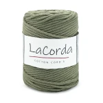Sznurek La Corda Cotton Cord  5mm / rolka 100m / 500 chłodna zieleń