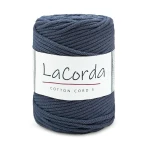 Sznurek La Corda Cotton Cord  5mm / rolka 100m / 550 ciemny jeans