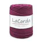 Sznurek La Corda Cotton Cord  5mm / rolka 100m / 270 jeżyna