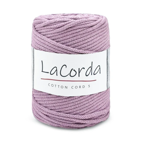 Sznurek La Corda Cotton Cord 5mm / rolka 100m / 720 wrzos
