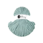 Sznurek pleciony bawełniany Bobbiny Premium / Duck Egg Blue / Brudny błękit / 5mm / 100m