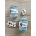 Sznurek skręcany bawełniany Bobbiny Macrame Cord / Brudny błękit / Duck Egg Blue / 5mm / 100m