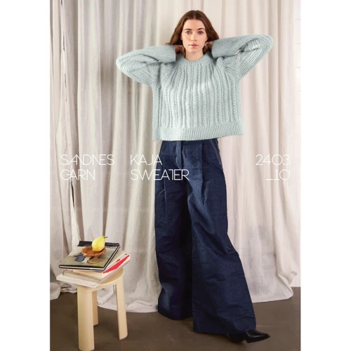Wzór druty Sandnes Garn Kaja Sweater 2403_10 - w języku angielskim