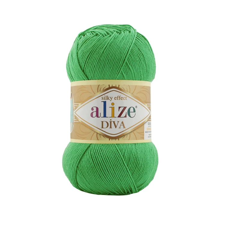 Włóczka Alize Diva 778 / intensywna zieleń