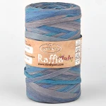 Włóczka Stenli Raffia Multi 05 / rafia papierowa / niebieski/jeans/lazur