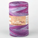 Włóczka Stenli Raffia Multi 08 / rafia papierowa / fiolet/jeżyna/wrzos