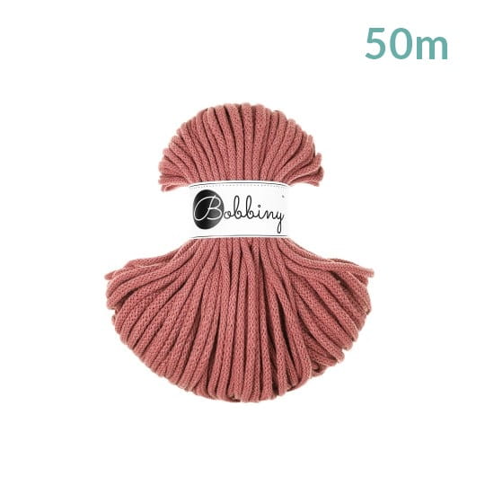 Sznurek pleciony bawełniany Bobbiny Premium MINI / Peony / Piwonia / 5mm / 50m