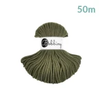 Sznurek pleciony bawełniany Bobbiny Premium MINI / Awokado / Avocado  / 5mm / 50m
