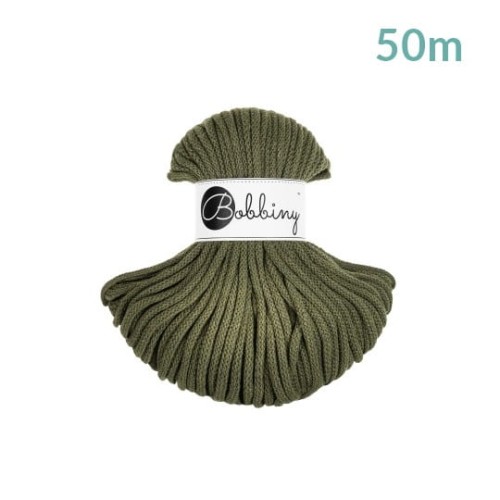 Sznurek pleciony bawełniany Bobbiny Premium MINI / Awokado / Avocado  / 5mm / 50m