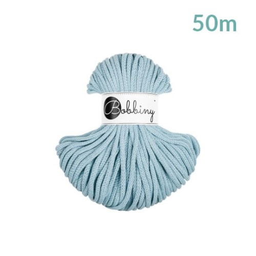 Sznurek pleciony bawełniany Bobbiny Premium MINI / Mgiełka / Misty / 5mm / 50m