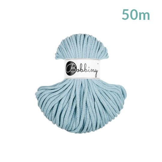 Sznurek pleciony bawełniany Bobbiny Premium MINI / Mgiełka / Misty / 5mm / 50m