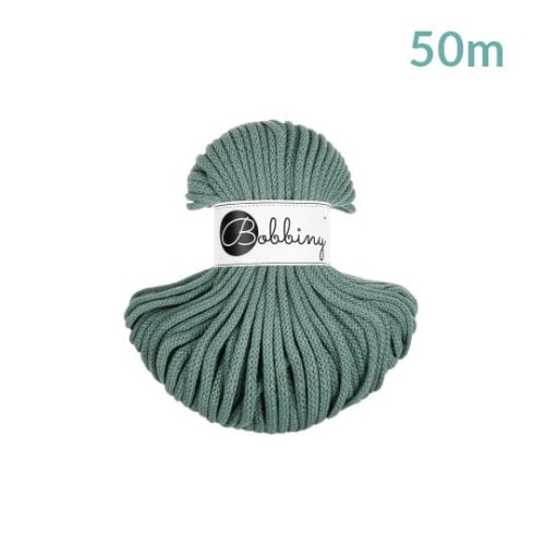 Sznurek pleciony bawełniany Bobbiny Premium MINI / Laurowy / Laurel / 5mm / 50m