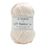 Włóczka Go Handmade Soft Bamboo "fine"  / 17320 złamana biel 