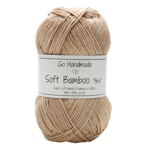 Włóczka Go Handmade Soft Bamboo "fine" / 17322 orzech